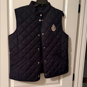 Ralph Lauren Navy Quilted Vest